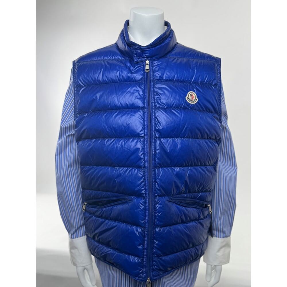 Moncler Royal Blue Quilted Vest